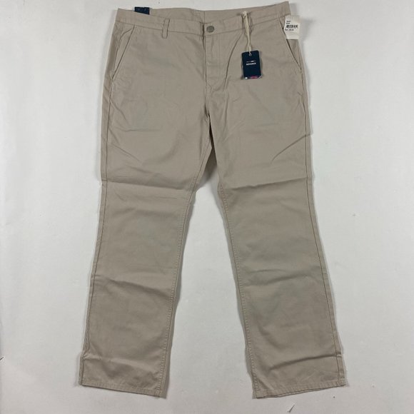 NWT Bonobos Straight Leg Washed Chinos Pants Mens 38 x 30 Stone Beige Cotton - Picture 1 of 16